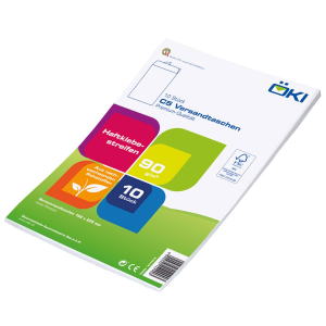 ÖKI Versandtaschen C5T 162x229mm weiß, 90 gr. Haftstreifen, 10 Stk.
