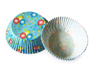 Muffinkapseln Gebäckkapseln Luftballons Ø 50 x 30 mm, 40 Stk.