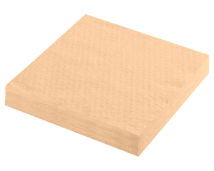 Servietten Prägeservietten 1-lagig, 33 x 33 cm, apricot, 100 Stk.