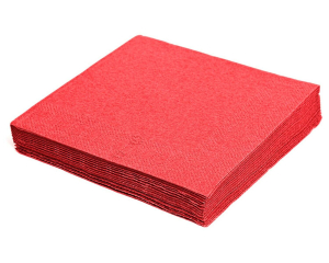 Servietten 24 x 24 cm 1/4 -Falz, 2-lagig rot, 250 Stk.
