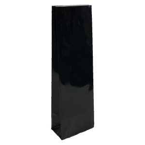 Blockbodenbeutel Schwarz 80 + 50mm x 250mm 3-lagig, 100 Stk.