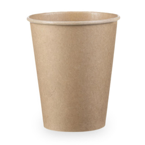Kaffeebecher 'Coffee To Go' Pappbecher 100% ohne Kunststoff braun 300ml, 50 Stk.