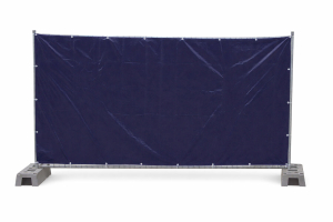 Bauzaunplane geöst 1,76 x 3,41 m 150 g/m² blau