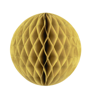 Wabenball aus Papier schwer entflammbar gold Ø35cm, 1 Stk.