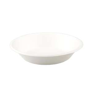 Schalen aus Bagasse, 800ml, naturweiß, rund Ø17cm, 50Stk.