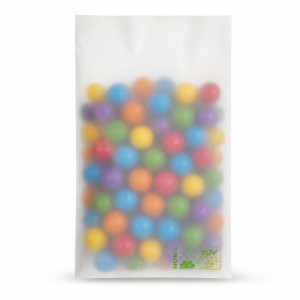 PLA Flachbeutel 40x60mm, 50 my transparent-milchig, 1000 Stk.