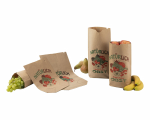 Obstbodenbeutel aus Natronpapier 230x370mm 60 gr. 2,5 KG, 500 Stk.