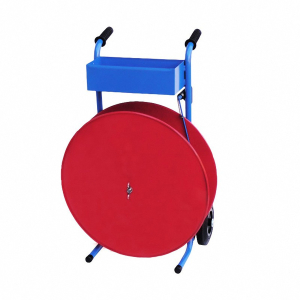 Fahrbarer Abrollwagen für Umreifungsbänder Ø 406mm, bis 15 kg