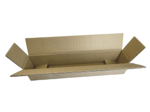 Faltkarton Versandhülsen 610x105x105mm sehr stabil, 2-wellig braun