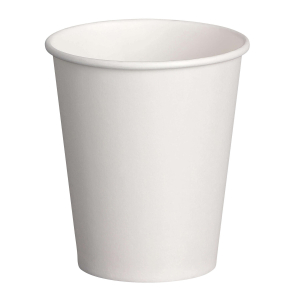 Kaffeebecher Pappbecher 100% ohne Kunststoff, unbedruckt weiß, 200ml 250ml 290ml, 50 Stk.
