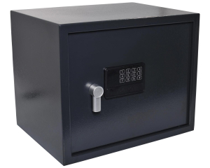 Tresor Safe 43x35x33 cm mit elektronischem Zahlenschloss für Tisch/Wandmontage anthrazit
