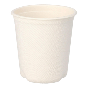 Heißgetränkebecher aus Zuckerrohr 'pure' 100 ml, Ø 63mm, 50 Stk.