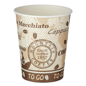 Automatenbecher Kaffeebecher 80mm Ø 'Coffee Mountain' 200 ml 75 Stk.