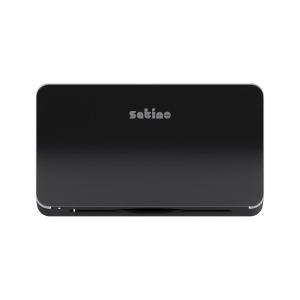 Satino Hyginity Falthandtuchspender XS, System PT3, 17,6 cm x 30,1 cm x 15,1 cm, schwarz