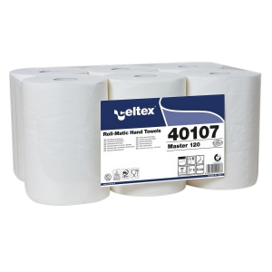 Celtex Rollenhandtuch 2-lagig 22x36cm weiß, 2 Rollen je 1000 Blatt