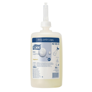 Tork Milde Seife, Premium Flüssigseife S1 6 Flaschen je 1000 ml