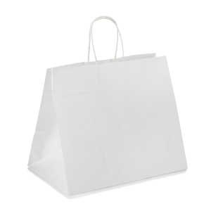 Papiertragetaschen mit Kordelhenkeln Kordeltaschen 260 + 170 x 250mm 80g weiß