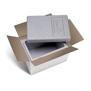 Isolierboxen mit Deckel aus Neopor® 330 x 225 x 225mm 7,3 Liter, inkl. Umkarton