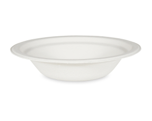 Suppenteller Salatschale rund aus Zuckerrohr, 400 ml, Ø 18 x 4 cm, 50 Stk.