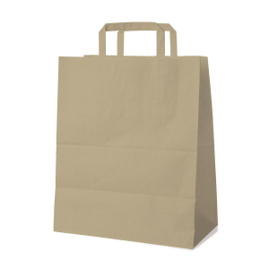 Papiertragetaschen 39 x 32 x 16 cm mit EAN-Code braun, 250 Stk.
