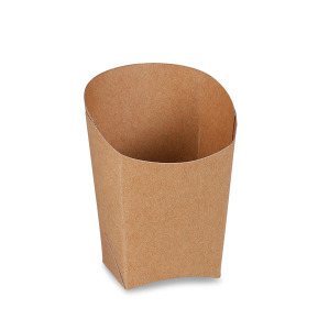 Wrapbecher kraft braun mit Fettbarriere 4x7,5x10cm, 50 Stk.