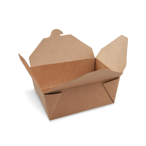 Food Boxen To GO 'M' 1300ml kraft PE 150x120x65mm fettdicht, 50 Stk.