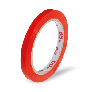 Klebeband Markierungsband Beutelverschluss PVC, 9mm x 66m, rot