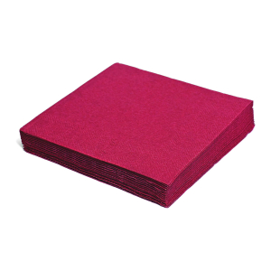 Servietten 33 x 33 cm 1/4 -Falz, 1-lagig weinrot, 100 Stk.
