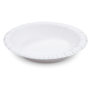Pappschalen aus Frischfasermaterial rund 480ml Ø20cm fettdicht weiß, 50 Stk.