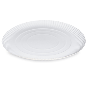 Pappteller 'RECY' rund 1,5 cm tief Ø34cm weiß, 50 Stk.