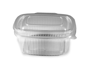 Feinkostbecher klar mit angehängtem Deckel 500 ml PP, 50 Stk.