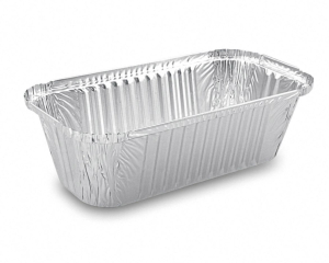 Alu-Servierschale Aluschale Menüschale Grillschale 1500ml 252x132x70mm, 100 Stk.