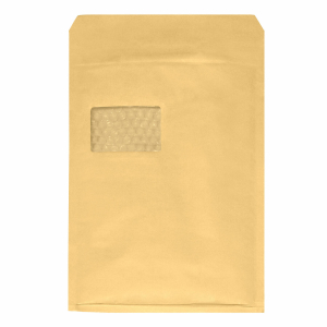 AROFOL WIN Luftpolstertasche 7/G-17, 230x340mm, mit Fenster, für C4+, braun